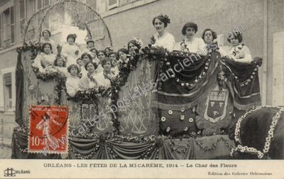 Carte postale ancienne Orleans F1914 — Orléans (Loiret)
