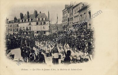 Carte postale ancienne Les Fêtes de Jeanne d'Arc, la Maîtrise de Sainte-Croix — Orléans (Loiret)