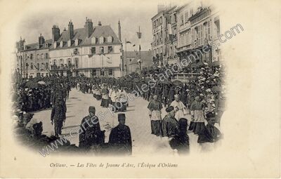 Carte postale ancienne Les Fêtes de Jeanne d'Arc, l'Évêque — Orléans (Loiret)