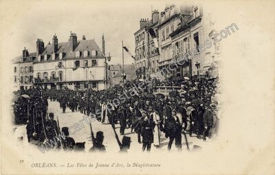 Carte postale ancienne Les Fêtes de Jeanne d'Arc, la Magistrature — Orléans (Loiret)