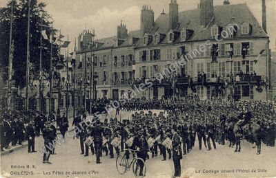 Carte postale ancienne Les Fêtes de Jeanne d'Arc — Orléans (Loiret)