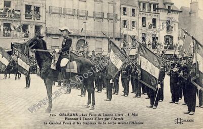 Carte postale ancienne Les Fêtes de Jeanne d'Arc — Orléans (Loiret)