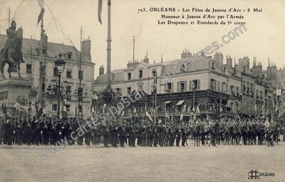 Carte postale ancienne Les Fêtes de Jeanne d'Arc — Orléans (Loiret)