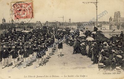 Carte postale ancienne Les Fêtes de Jeanne-d'Arc — La Société « La Guêpe — Orléans (Loiret)