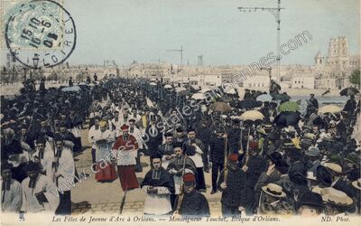 Carte postale ancienne Les Fêtes de Jeanne d'Arc — Orléans (Loiret)