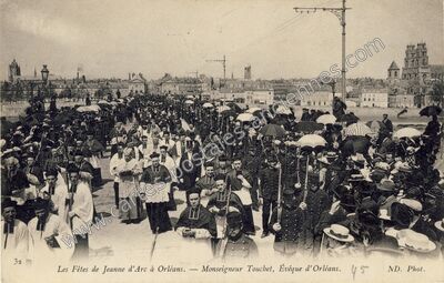 Carte postale ancienne Les Fêtes de Jeanne d'Arc — Orléans (Loiret)