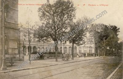 Carte postale ancienne L'Hôpital — Orléans (Loiret)