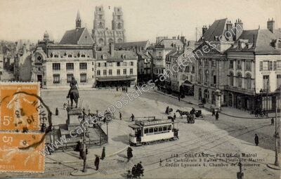 Carte postale ancienne Place du Matroi — Orléans (Loiret)