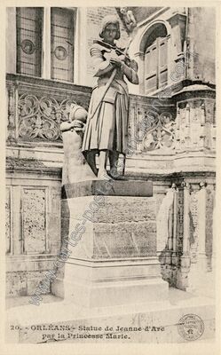 Carte postale ancienne Statue de Jeanne d'Arc par la Princesse Marie — Orléans (Loiret)