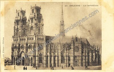 Carte postale ancienne La Cathédrale — Orléans (Loiret)