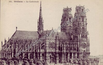 Carte postale ancienne La Cathédrale — Orléans (Loiret)
