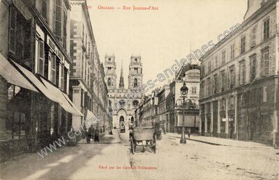 Carte postale ancienne Rue Jeanne-d'Arc — Orléans (Loiret)