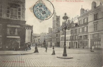 Carte postale ancienne Place de la République — Orléans (Loiret)