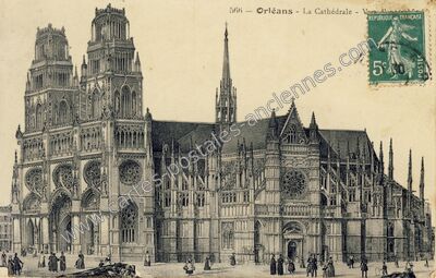 Carte postale ancienne La Cathédrale — Orléans (Loiret)