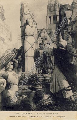 Carte postale ancienne La vie de Jeanne d'Arc — Orléans (Loiret)