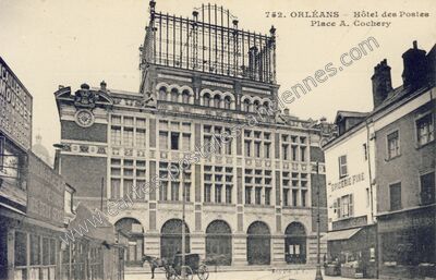 Carte postale ancienne Hôtel des Postes — Orléans (Loiret)