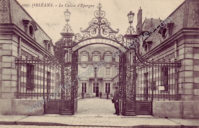 Carte postale ancienne La Caisse d'Epargne — Orléans (Loiret)