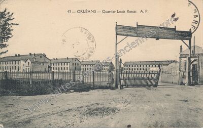 Carte postale ancienne Quartier Louis Rossat — Orléans (Loiret)