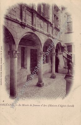Carte postale ancienne Le Musée de Jeanne d'Arc (Maison d'Agnès Sorel) — Orléans (Loiret)