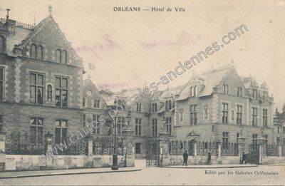 Carte postale ancienne Hôtel de Ville — Orléans (Loiret)