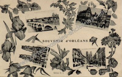 Carte postale ancienne Souvenir — Orléans (Loiret)