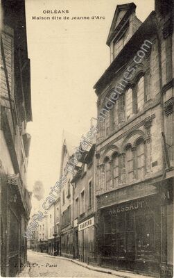 Carte postale ancienne Maison dite de Jeanne d'Arc — Orléans (Loiret)