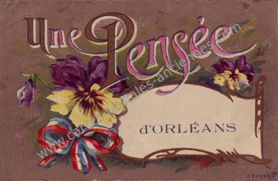 Carte postale ancienne Une Pensée — Orléans (Loiret)