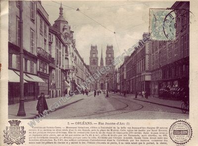 Carte postale ancienne Rue Jeanne-d'Arc — Orléans (Loiret)