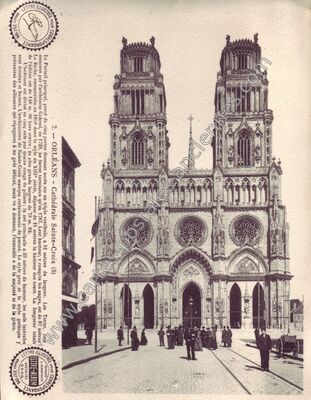 Carte postale ancienne Cathédrale Sainte-Croix — Orléans (Loiret)