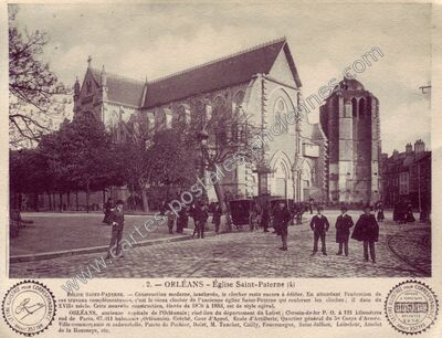 Carte postale ancienne Église Saint-Paterne — Orléans (Loiret)