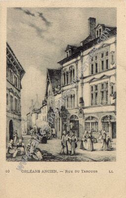 Carte postale ancienne Rue du Tabougr — Orléans (Loiret)