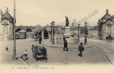 Carte postale ancienne Vue des Tourelles — Orléans (Loiret)