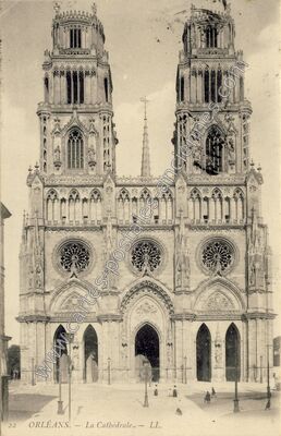 Carte postale ancienne La Cathédrale — Orléans (Loiret)