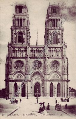 Carte postale ancienne La Cathédrale — Orléans (Loiret)