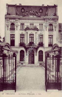 Carte postale ancienne La Caisse d'Épargne — Orléans (Loiret)