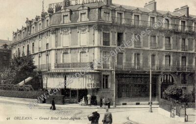 Carte postale ancienne Grand Hôtel Saint-Aignan — Orléans (Loiret)