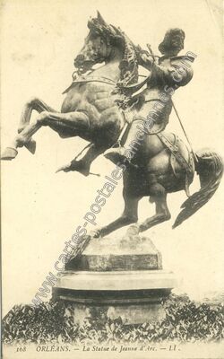 Carte postale ancienne La Statue de Jeanne d'Arc — Orléans (Loiret)