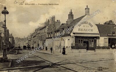 Carte postale ancienne Faubourg Saint-Jean — Orléans (Loiret)