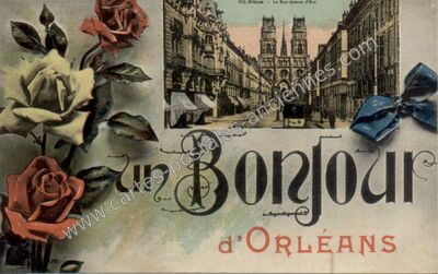 Carte postale ancienne La Rue Jeanne d'Arc — Orléans (Loiret)