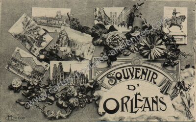 Carte postale ancienne Souvenir — Orléans (Loiret)