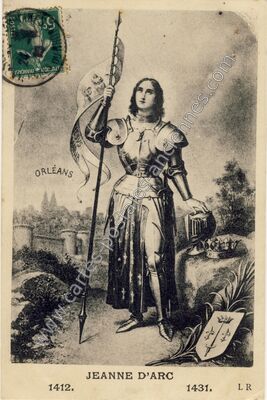 Carte postale ancienne Jeanne d'Arc — Orléans (Loiret)