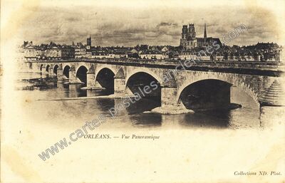 Carte postale ancienne Vue Panoramique — Orléans (Loiret)