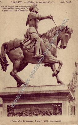 Carte postale ancienne Statue de Jeanne d'Arc — Orléans (Loiret)