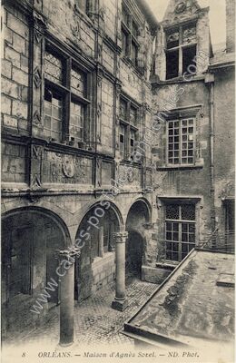 Carte postale ancienne Maison d'Agnès Sorel — Orléans (Loiret)