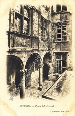 Carte postale ancienne Maison d'Agnès Sorel — Orléans (Loiret)