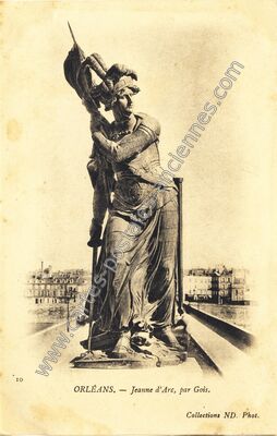 Carte postale ancienne Jeanne d'Arc, par Gois — Orléans (Loiret)