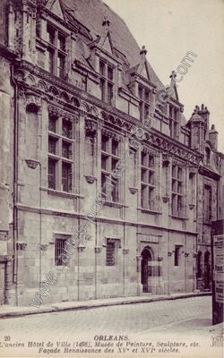 Carte postale ancienne L'ancien Hôtel de Ville, Musée de Peinture, Sculpture, etc — Orléans (Loiret)