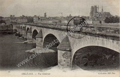 Carte postale ancienne Vue Générale — Orléans (Loiret)