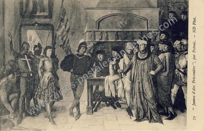 Carte postale ancienne Jeanne d'Arc Prisonnière — Orléans (Loiret)