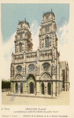 Carte postale ancienne Cathédrale Sainte-Croix — Orléans (Loiret)